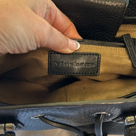 Mackage Loryn Pebbled Leather Handbag - Picture 8 of 9